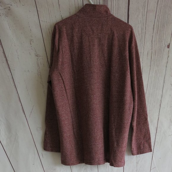 Izod Saltwater Relaxed Classics Half Zip Long Sleeve Sweatshirt - Size Large - Picture 3 of 8